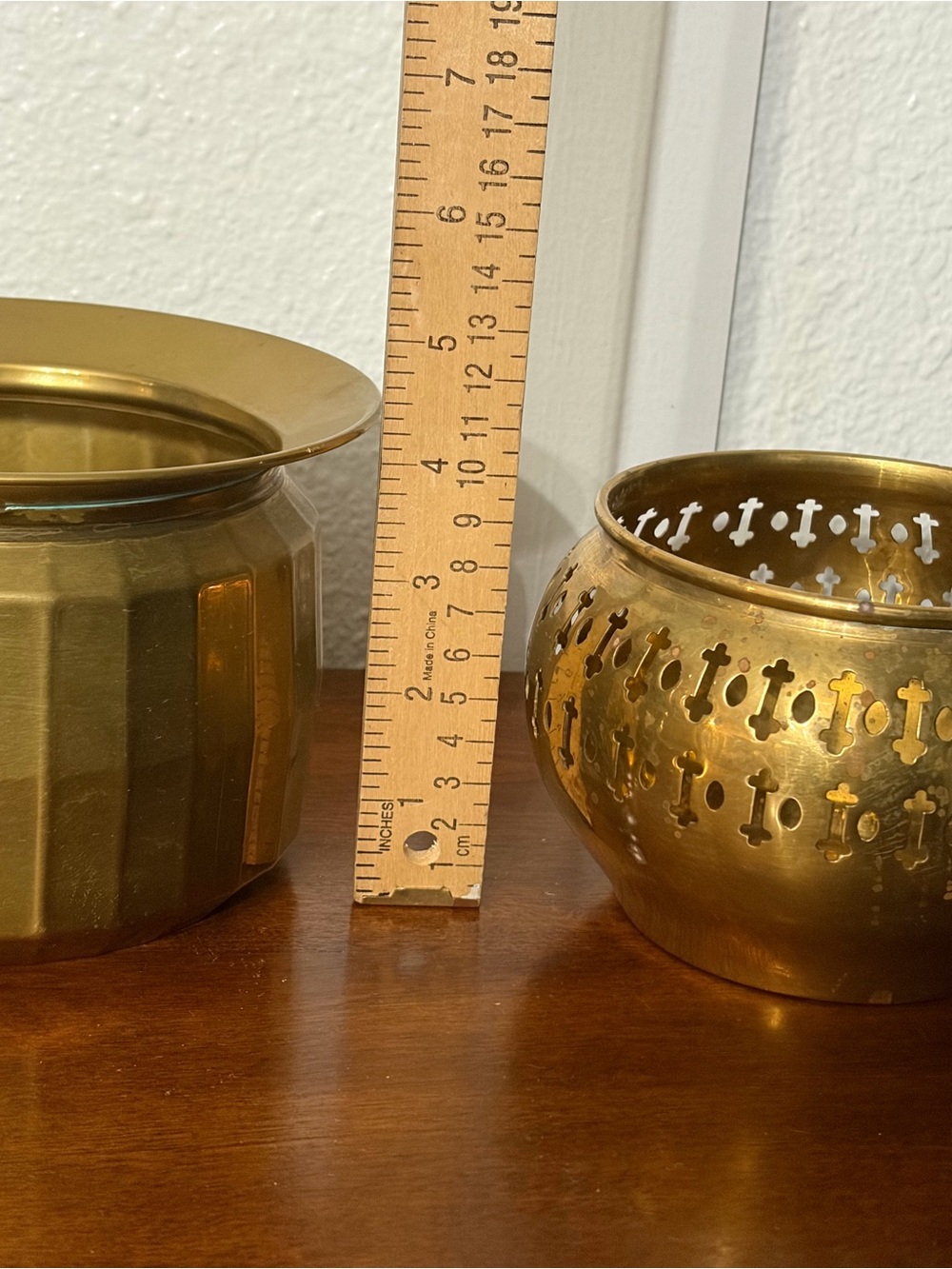 Vintage Brass Planters & Votive Candleholder - Picture 8 of 14